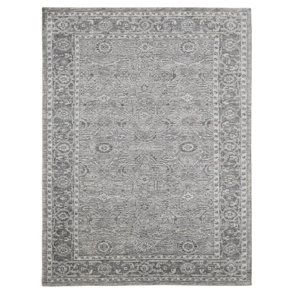 Amer Rugs Inara Hand-woven Area Rug Crafted From New Zealand Wool And Art Silk For Timeless Elegance Light Gray Wool, Viscose Ina100912