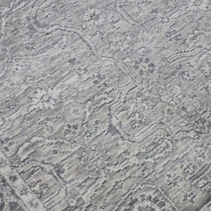 Amer Rugs Inara Hand-woven Area Rug Crafted From New Zealand Wool And Art Silk For Timeless Elegance Light Gray Wool, Viscose Ina100912