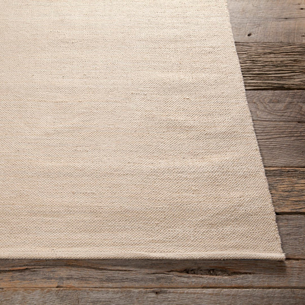 Chandra Rugs Hand-woven Contemporary Rug – Unique Cotton Design For Hallways, Entryways & Home Décor Elegance Ivory Cotton Ind10-2676