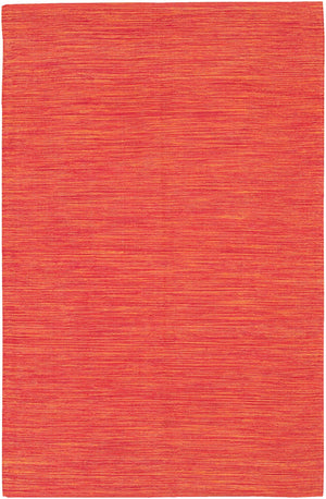 Chandra Rugs Hand-woven Contemporary Rug - Unique Cotton Design To Elevate Your Living Space With Artistry & Comfort Orange Cotton Ind12-23