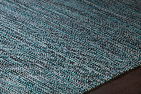 Chandra Rugs Hand-woven Contemporary Rug - Unique Cotton Design, Artful Patterns, Perfect For Chic Home Décor Blue Cotton Ind14-2676