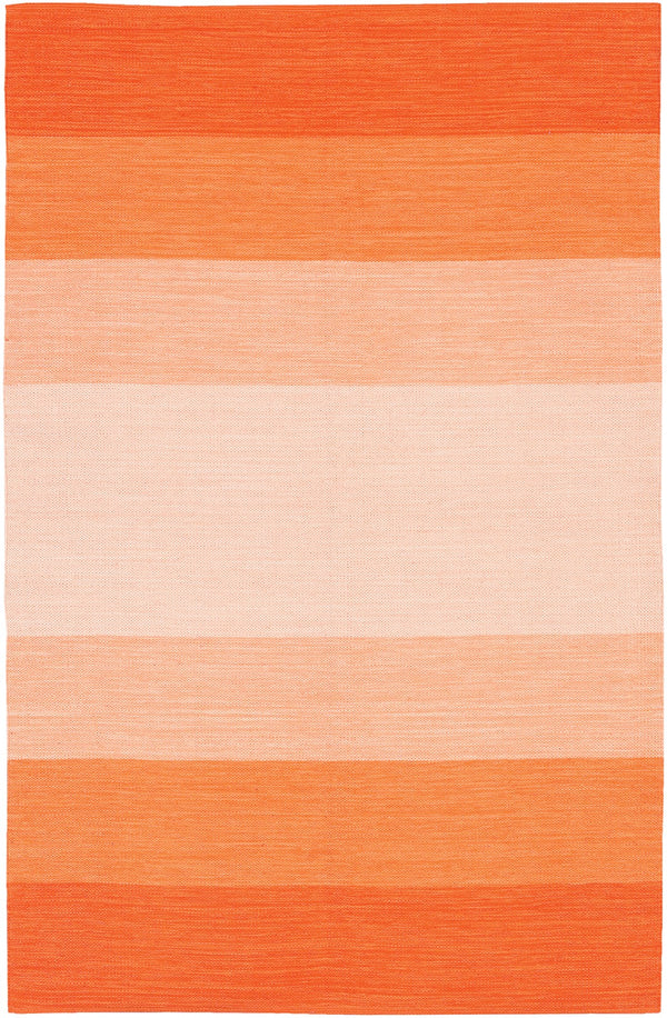 Chandra Rugs Hand-woven Contemporary Rug - Luxurious 100% Cotton Craftsmanship For A Cozy And Stylish Home Decor Orange Cotton Ind1-23