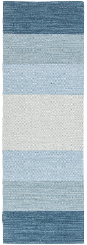 Chandra Rugs Hand-woven Contemporary Rug - 100% Cotton Masterpiece With Intricate Patterns For Home Décor Elegance Blue Cotton Ind2-2676