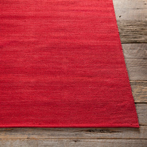 Chandra Rugs Hand-woven Contemporary Rug - Stunning Cotton Runner Adds Artistry And Comfort To Your Home Décor Dark Red Cotton Ind9-2676