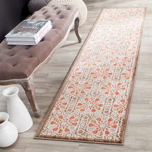 Safavieh Infinity Area Rug - Exquisite Geometric Design, Durable Polyester, Eco-friendly Charm For Any Space Brown ,Beige Polyester Inf560b-8