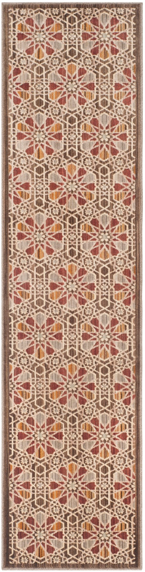 Safavieh Infinity 560 Power Loomed Rug Brown / Beige 2' x 8'