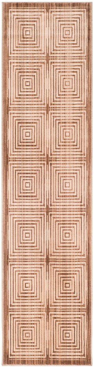 Safavieh Natural Handcrafted Beige Area Rug — Wool Blend, Geometric Modern Design, Durable Soft Pile For Living Spaces 6'-0" x 6'-0" NF569B-6SQ