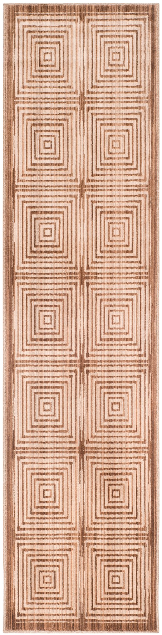Safavieh Natural Handwoven Beige Geometric Rug 5X8 — Wool Blend, Low Profile 7/8" Pile, Durable Artisanal Style 6'-0" x 9'-0" NF569B-6