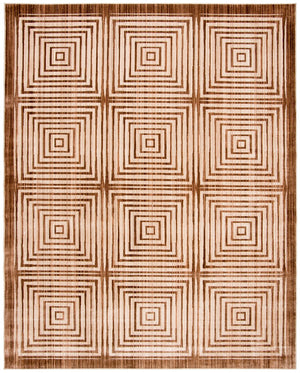 Safavieh Natural Handcrafted Beige Area Rug — Wool Blend, Geometric Modern Design, Durable Soft Pile For Living Spaces 6'-0" x 6'-0" NF569B-6SQ
