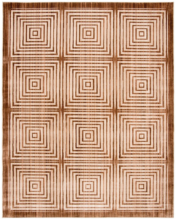 Safavieh Natural Handcrafted Beige Area Rug — Wool Blend, Geometric Modern Design, Durable Soft Pile For Living Spaces 6'-0" x 6'-0" NF569B-6SQ