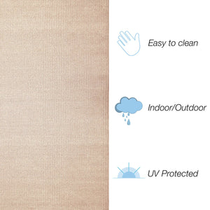 Trans Ocean Liora Manne Avalon Durable Indoor/Outdoor Area Rug With Elegant Texture For Casual Spaces Beige Polypropylene Avo23671002