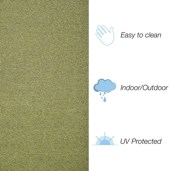 Trans Ocean Liora Manne Avalon Durable Indoor/Outdoor Area Rug With Elegant Texture For Casual Spaces Green Polypropylene Avo23671006