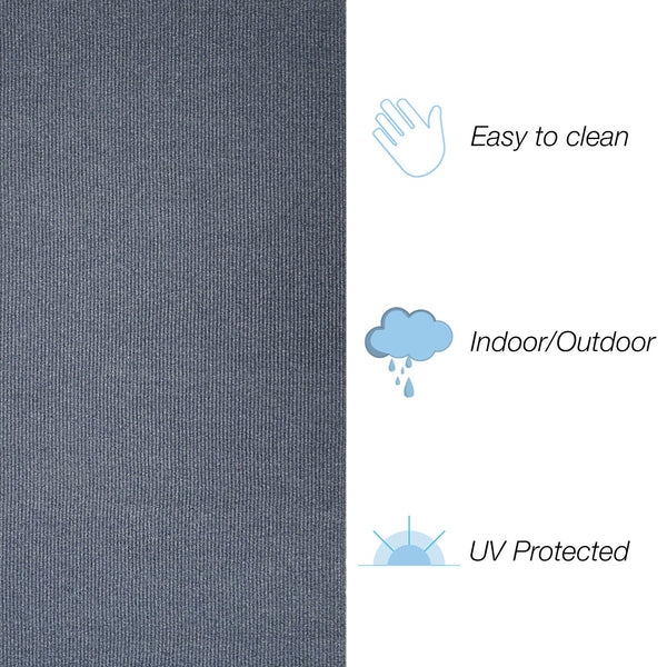 Trans Ocean Liora Manne Avalon Durable Indoor/Outdoor Area Rug With Elegant Texture For Casual Spaces Navy Polypropylene Avo23671033