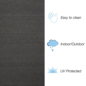 Trans Ocean Liora Manne Avalon Durable Indoor/Outdoor Area Rug With Elegant Texture For Casual Spaces Grey Polypropylene Avo23671048