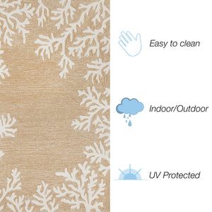 Trans Ocean Liora Manne Capri Coastal Indoor/Outdoor Area Rug - Vibrant Tropical Design For Any Space Natural Polyester,Acrylic Capr5162012