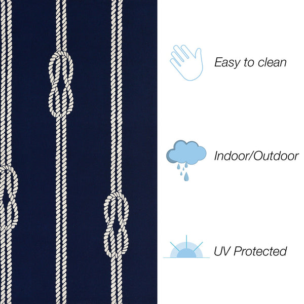 Trans Ocean Liora Manne Capri Ropes Indoor/Outdoor Area Rug - Nautical Stripe Design For Stylish Spaces Navy Polyester,Acrylic Capr5163633