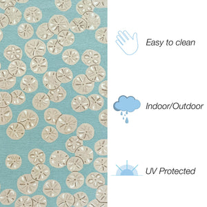 Trans Ocean Liora Handmade Coastal Area Rug - Durable Synthetic Blend With Beach-inspired Design For Any Space Blue Polyester,Acrylic Cap57175606