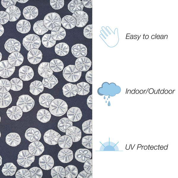 Trans Ocean Liora Handmade Coastal Area Rug - Durable Synthetic Blend With Beach-inspired Design For Any Space Navy Polyester,Acrylic Cap23175633