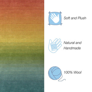 Trans Ocean Liora Manne Arca Ombre Indoor Wool Area Rug - Stylish Contemporary Accent For Elegant Spaces Multi Wool Acar8920644