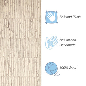 Trans Ocean Liora Manne Madison Shadow Area Rug 2' X 7'6" - Hand Tufted Wool With Stylish Transitional Stripes Natural Wool Mair8956012