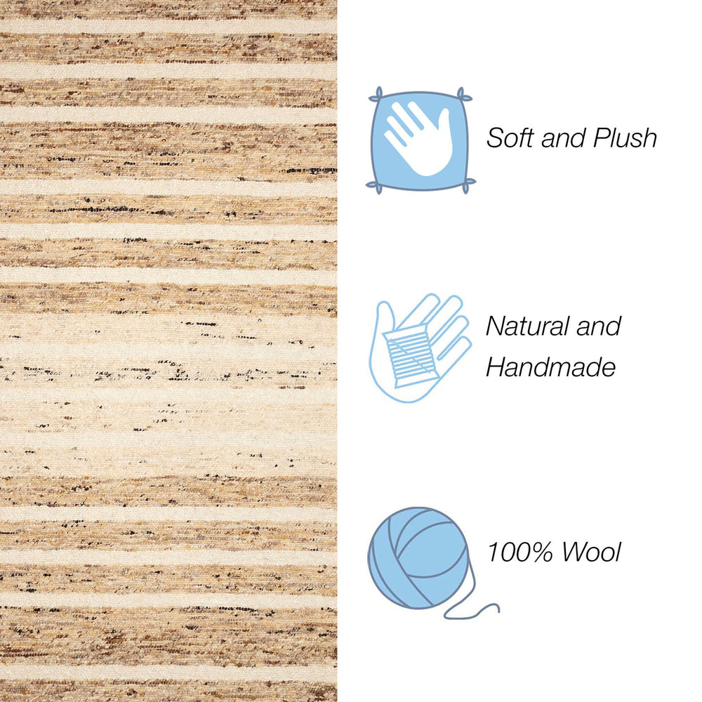 Trans Ocean Liora Manne Mojave Horizon Stripe Indoor Area Rug - Hand Woven Wool For Stylish Home Décor Natural Wool,Cotton Mavr8908312