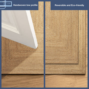 Trans Ocean Liora Manne Tulum Hand Woven Jute Area Rug - Stylish, Durable, And Versatile For Any Space Natural Jute Tmld6103112