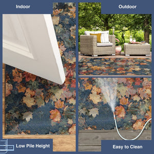 Trans Ocean Liora Manne Marina Fall In Love Area Rug - Vibrant Botanical Design For Indoor & Outdoor Spaces Multi Polypropylene,Polyester Mna45808344