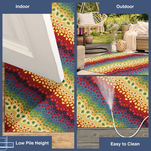 Trans Ocean Liora Manne Visions Iv Pop Swirl Area Rug - Handmade, Durable, Uv-stable For Indoor/Outdoor Use 2' X 3' Multi Polyester Vgh23412744
