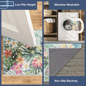 Trans Ocean Liora Manne Impressions Paradise Indoor Mat - Vibrant Floral Design For A Tropical Touch Indoors Multi Polyester Ipr23293144