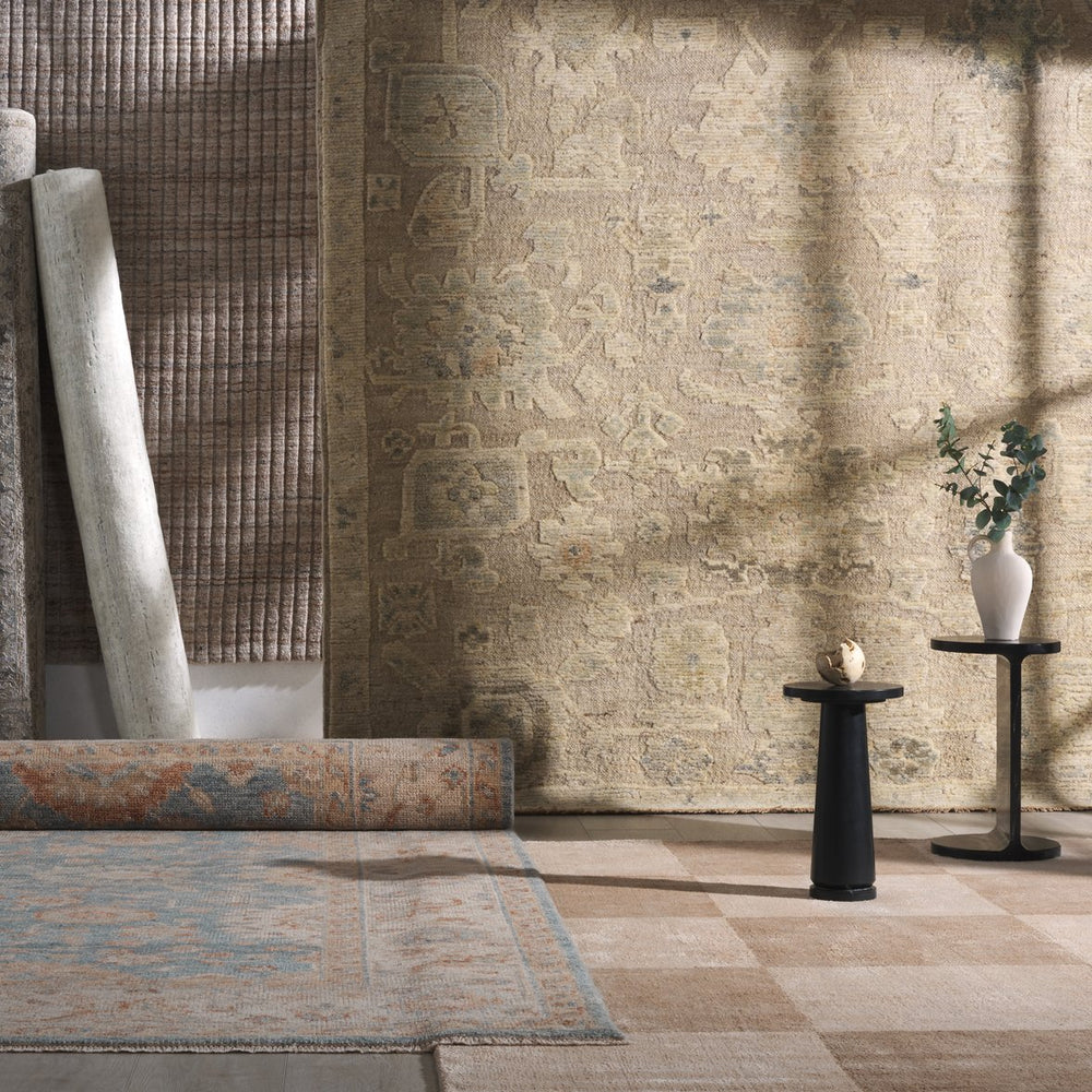 Safavieh Samarkand Hand-Knotted Wool Rug In Neutral Beige & Grey — Durable, Plush 3/8" Pile, Timeless Design 10'-0" x 14'-0" SRK302B-10