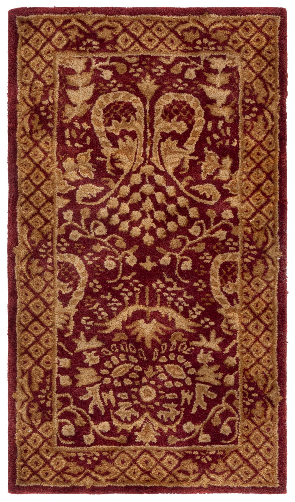 Safavieh Imperial Exquisite Handcrafted Area Rug In Elegant Burgundy – Durable Wool For Timeless Style Assorted Wool Ip110b-212
