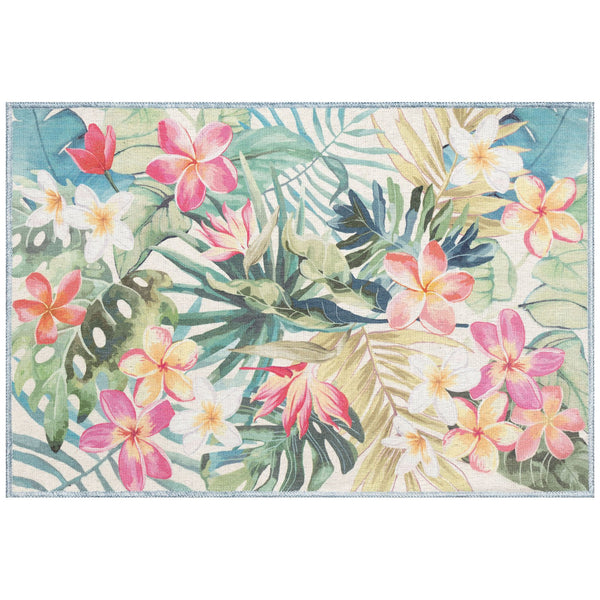 Trans Ocean Liora Manne Impressions Paradise Indoor Mat - Vibrant Floral Design For A Tropical Touch Indoors Multi Polyester Ipr23293144