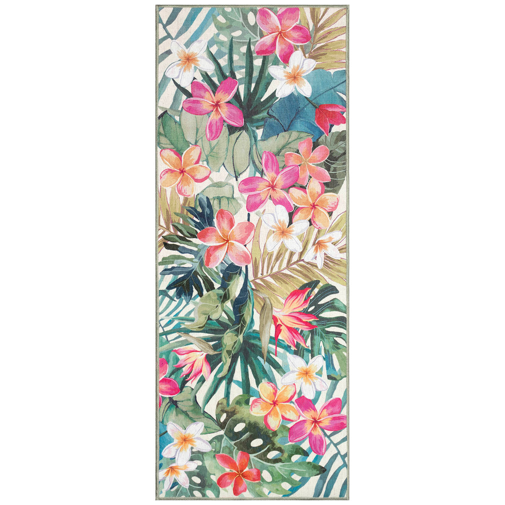 Trans Ocean Liora Manne Impressions Paradise Indoor Mat - Vibrant Floral Design For A Tropical Touch Indoors Multi Polyester Iprr5293144
