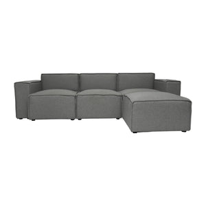 English Elm Bridgetown Luxury Modular 4-Piece Sectional Sofa Set – Versatile Comfort and Stylish Design for Any Space Dark Gray IS-IT2231-4PCSEC-DKGRY-GG