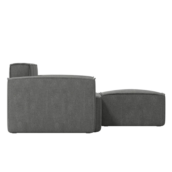 English Elm Bridgetown Luxury Modular 4-Piece Sectional Sofa Set – Versatile Comfort and Stylish Design for Any Space Dark Gray IS-IT2231-4PCSEC-DKGRY-GG