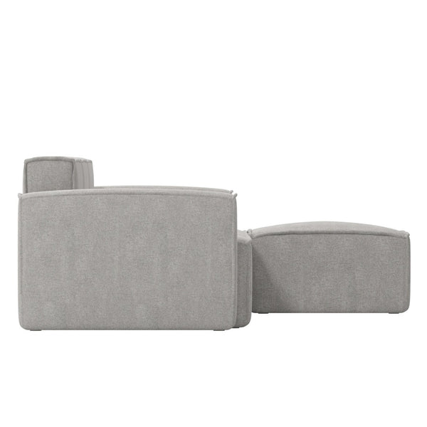 English Elm Bridgetown Luxury Modular 4-Piece Sectional Sofa Set – Versatile Comfort and Stylish Design for Any Space Gray IS-IT2231-4PCSEC-GRY-GG