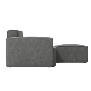 English Elm Bridgetown Luxury Modular 5-Piece Sectional Sofa - Flexible Comfort for Modern Living Spaces Dark Gray IS-IT2231-5PCSEC-DKGRY-GG