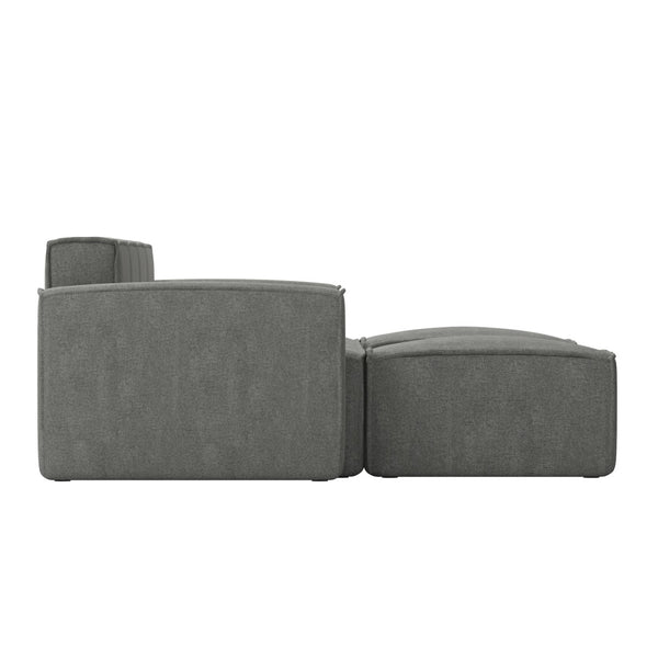 English Elm Bridgetown Luxury Modular 6-Piece Sectional Sofa - Versatile Comfort for Modern Living Spaces Dark Gray IS-IT2231-6PCSEC-DKGRY-GG