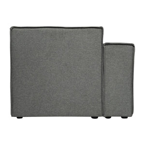 English Elm Bridgetown Luxury Modular Sectional Sofa Left Side Chair - Elegant Comfort for Modern Spaces Dark Gray IS-IT2231-LC-DKGRY-GG