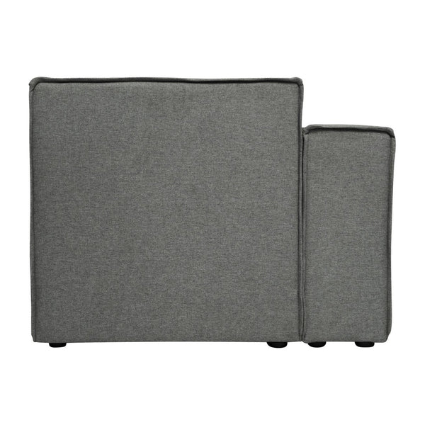 English Elm Bridgetown Luxury Modular Sectional Sofa Left Side Chair - Elegant Comfort for Modern Spaces Dark Gray IS-IT2231-LC-DKGRY-GG