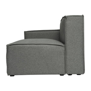 English Elm Bridgetown Luxury Modular Sectional Sofa Left Side Chair - Elegant Comfort for Modern Spaces Dark Gray IS-IT2231-LC-DKGRY-GG