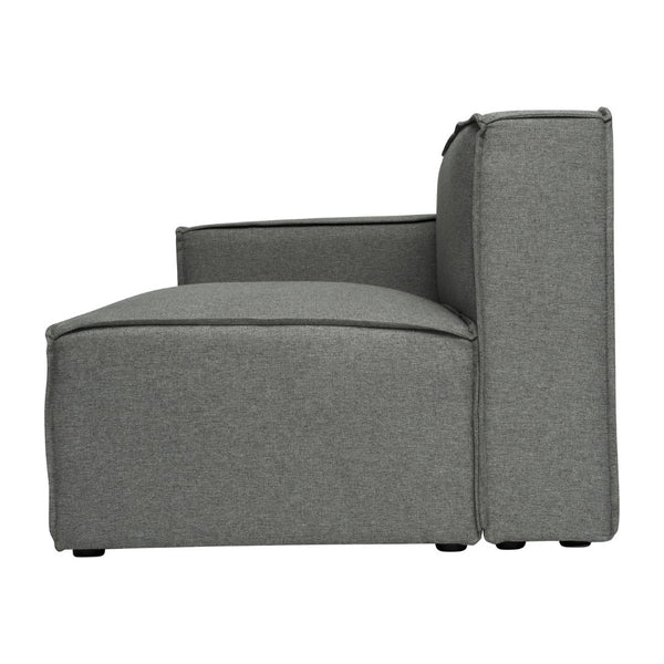 English Elm Bridgetown Luxury Modular Sectional Sofa Left Side Chair - Elegant Comfort for Modern Spaces Dark Gray IS-IT2231-LC-DKGRY-GG