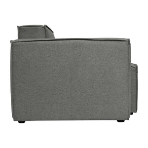 English Elm Bridgetown Luxury Modular Sectional Sofa Left Side Chair - Elegant Comfort for Modern Spaces Dark Gray IS-IT2231-LC-DKGRY-GG