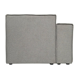 English Elm Bridgetown Luxury Modular Sectional Sofa Left Side Chair - Elegant Comfort for Modern Spaces Gray IS-IT2231-LC-GRY-GG