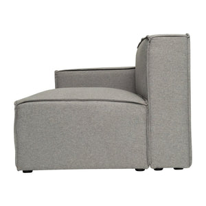 English Elm Bridgetown Luxury Modular Sectional Sofa Left Side Chair - Elegant Comfort for Modern Spaces Gray IS-IT2231-LC-GRY-GG
