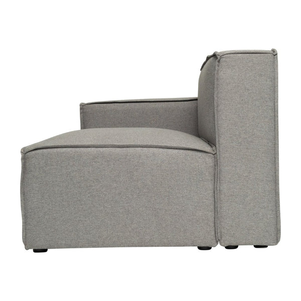 English Elm Bridgetown Luxury Modular Sectional Sofa Left Side Chair - Elegant Comfort for Modern Spaces Gray IS-IT2231-LC-GRY-GG