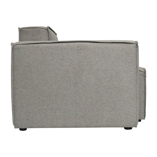 English Elm Bridgetown Luxury Modular Sectional Sofa Left Side Chair - Elegant Comfort for Modern Spaces Gray IS-IT2231-LC-GRY-GG