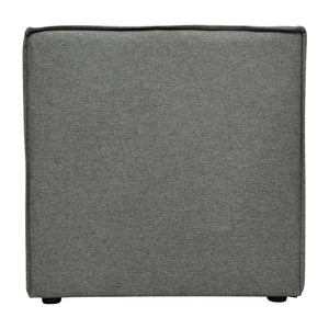 English Elm Bridgetown Luxury Modular Sectional Sofa Armless Center Seat for Elegant Modern Living Spaces Dark Gray IS-IT2231-MC-DKGRY-GG