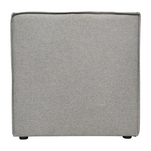 English Elm Bridgetown Luxury Modular Sectional Sofa Armless Center Seat for Elegant Modern Living Spaces Gray IS-IT2231-MC-GRY-GG