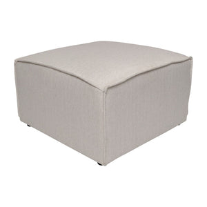 English Elm Bridgetown Luxury Modular Ottoman Seat - Versatile Contemporary Design for Stylish Living Spaces Cream IS-IT2231-OT-CRM-GG